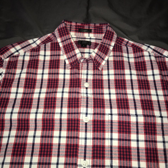 J. Crew flannel button-up, size medium - Picture 4 of 10